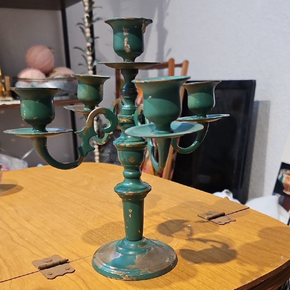 Brass Candleabra Vintage Japan